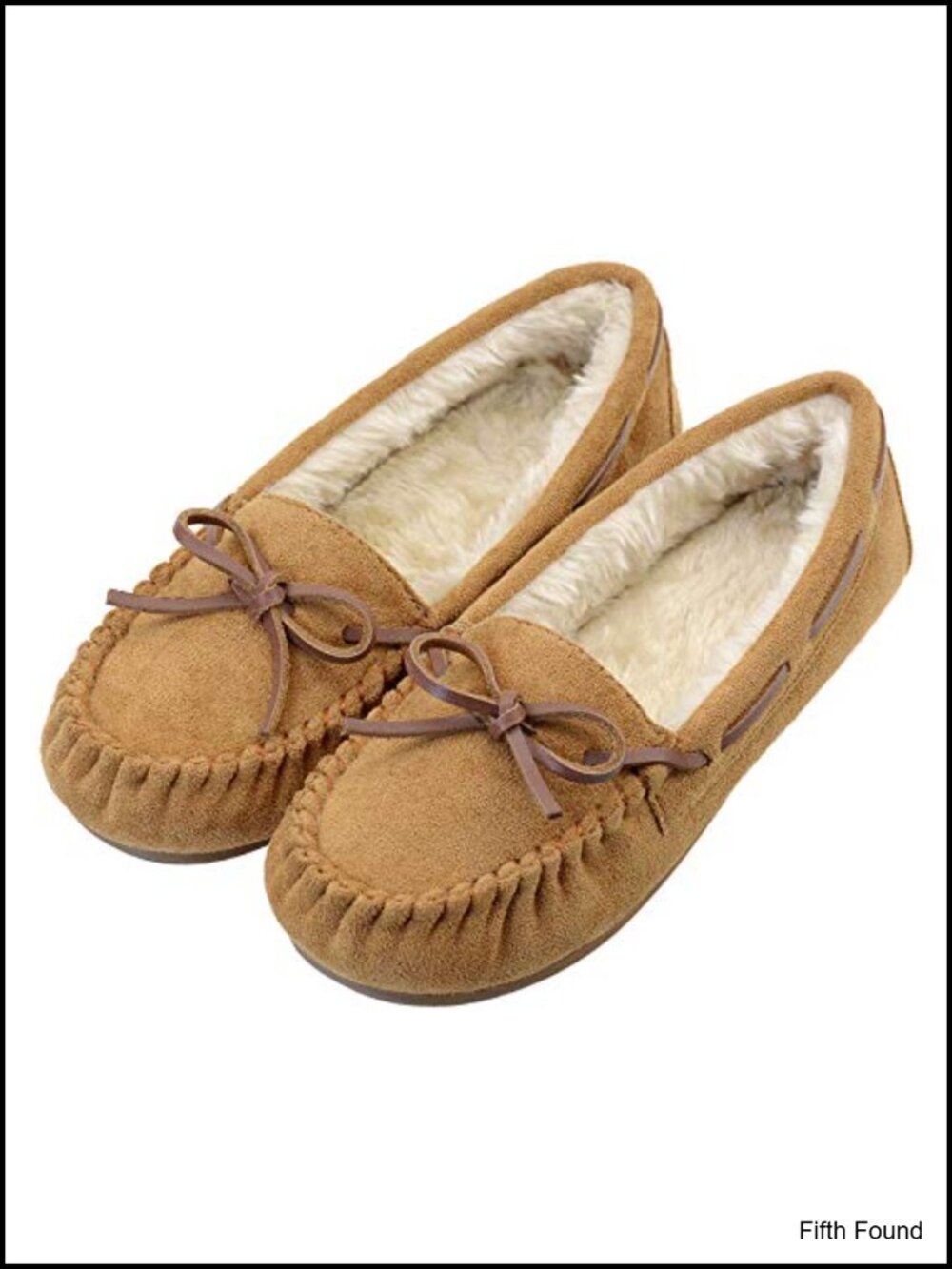 Vonair Women's Mocc Micro Suede Faux Fur Lined Lace-Up Cozy Indoor Outdoor
